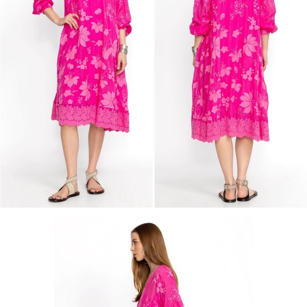 Johnny Was - Pink -Nathy Lily Dress - XL